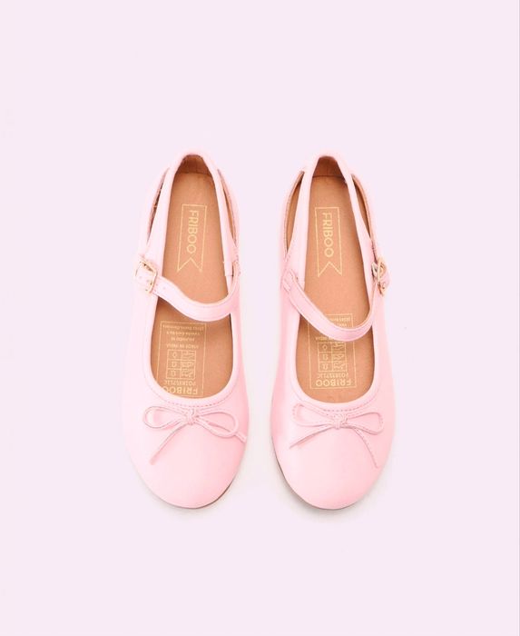 Pantofi balerini fetita de piele mas 26