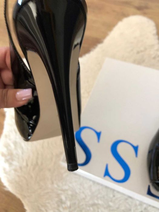 Sandale/pantofi Guess chanel black, ca noi