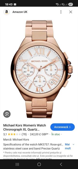 Ceas Michael Kors Cronograf