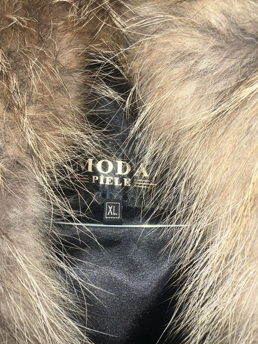 Geaca piele naturala cu blana naturala