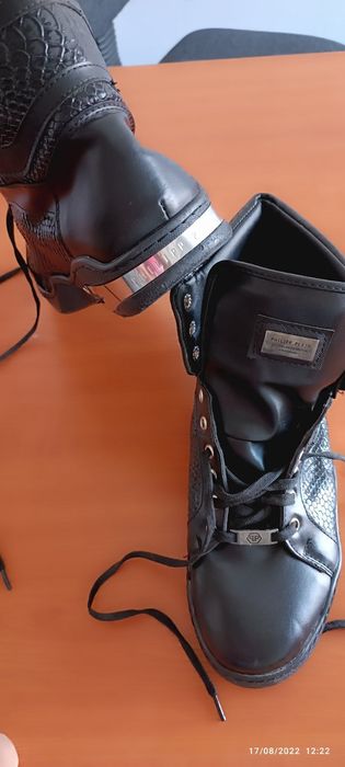 PHILIPP PLEIN-Мъжки кецове. Естествена кожа.