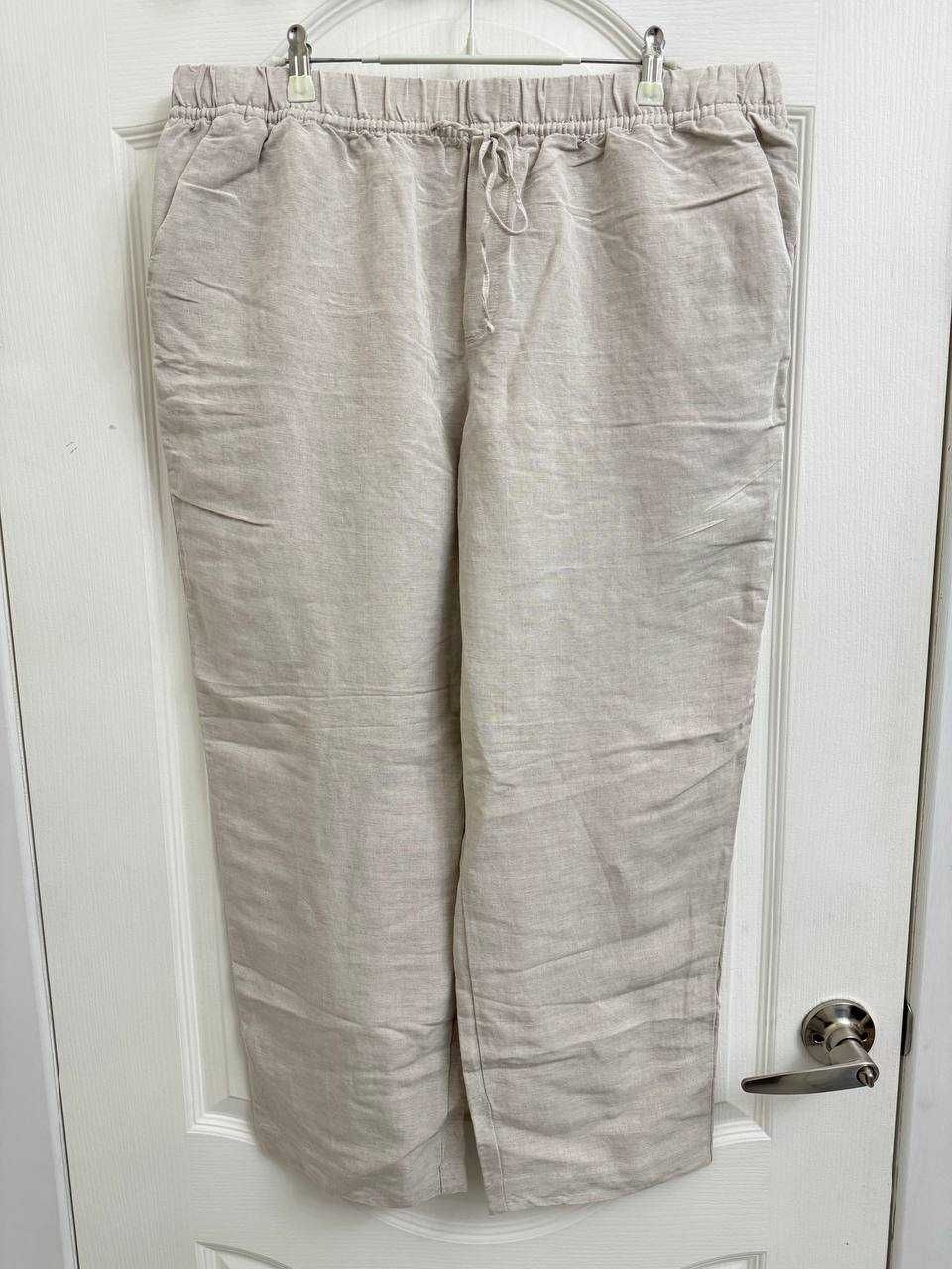 Новые джоггеры /брюки лен/хлопок H&M, размер XL (56/58) и XXL (58/62)
