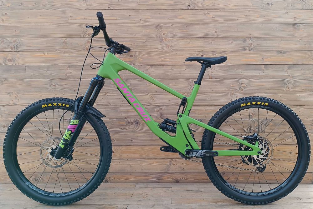 Bicicleta second hand, Santa Cruz NOMAD C, verde magenta, marime XL