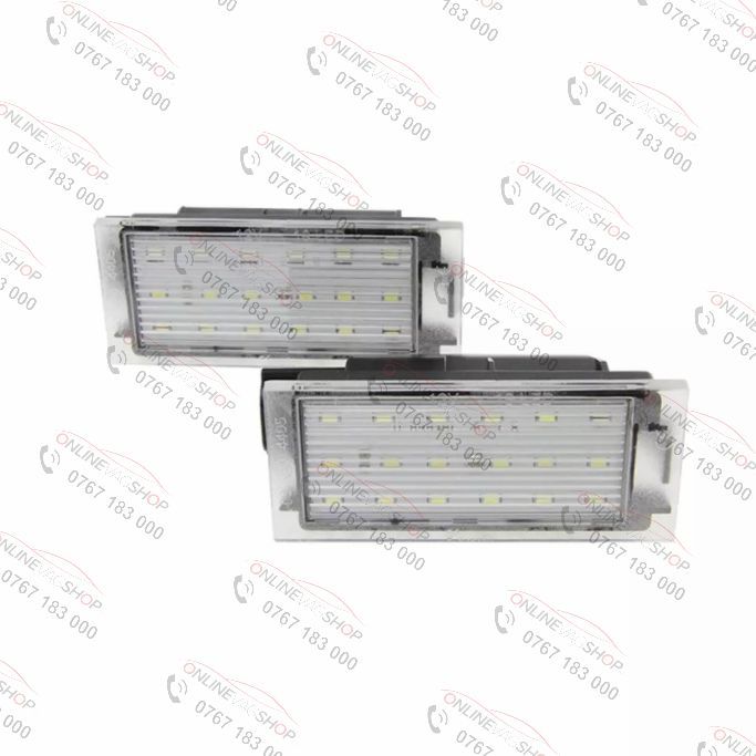 Set lampi LED numar Renault Clio, Megane, Laguna, Master II, Twingo II