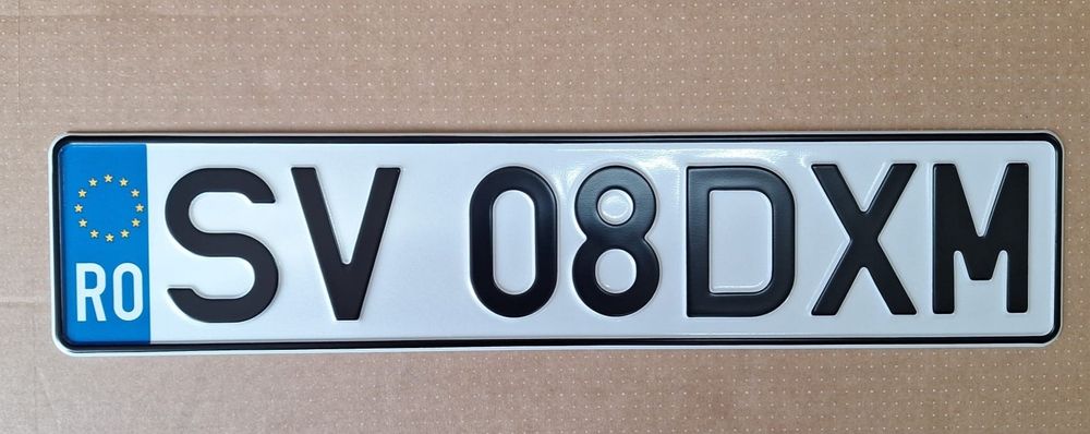 Placute auto numere auto personalizate ornamentale