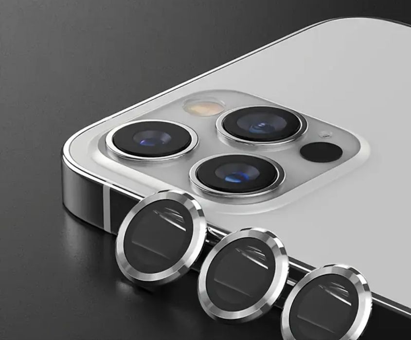 Protectie/ cover/ inel metalic camera iPhone diverse modele