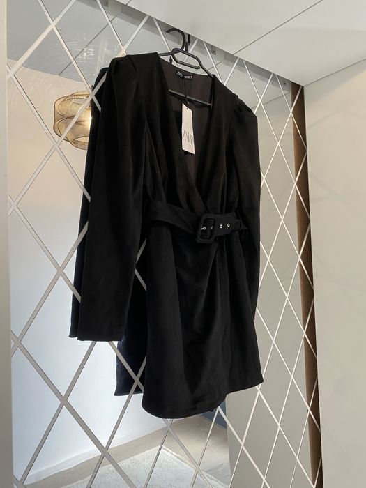 Rochie mini Zara de catifea marimea S
