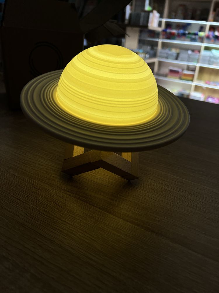 Ночник 3D Moon Lamp 3-цветный светодиод Touch