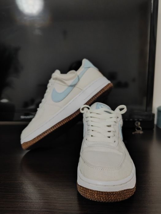 Nike Air Force 1 Low LV8 Indigo Canvas Cork White – mărimea 36.5