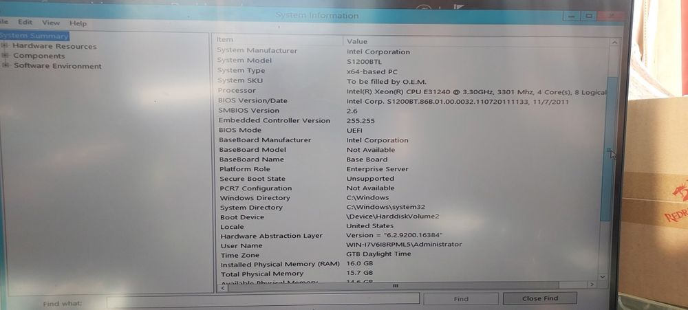 Placa de baza Server/Ws Intel S1200BTL + E3-1240 + 16Gb + Extra