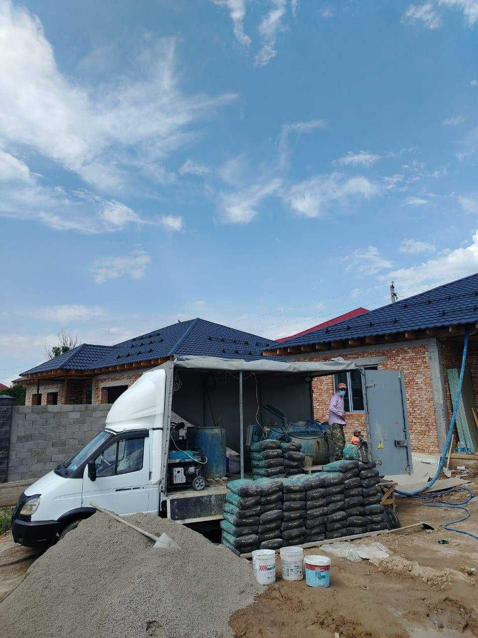 Пенобетон утепление крыши пенабетон Утепление крыши Шатыр жылыту