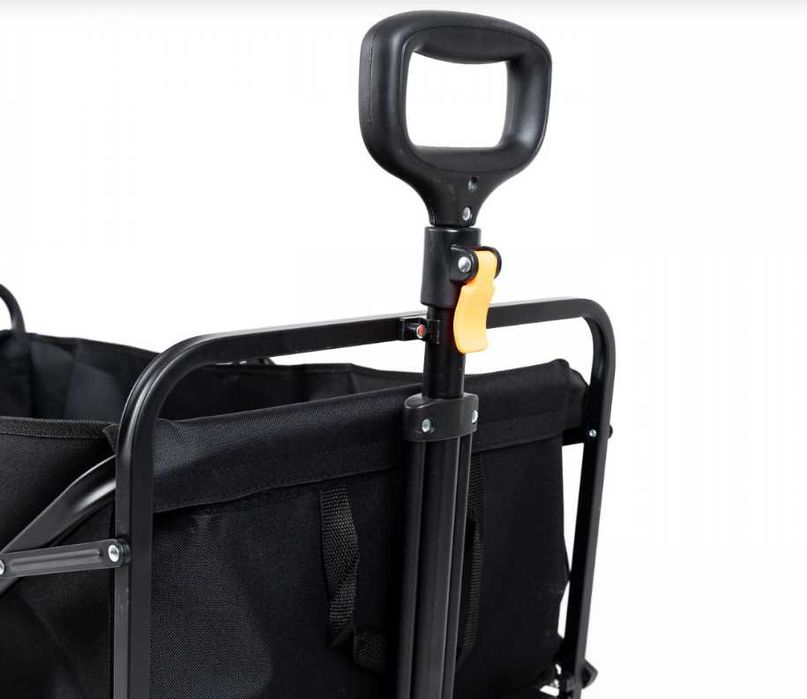 Carut de transport pliabil cadru metalic 4 roti  maner reglabil