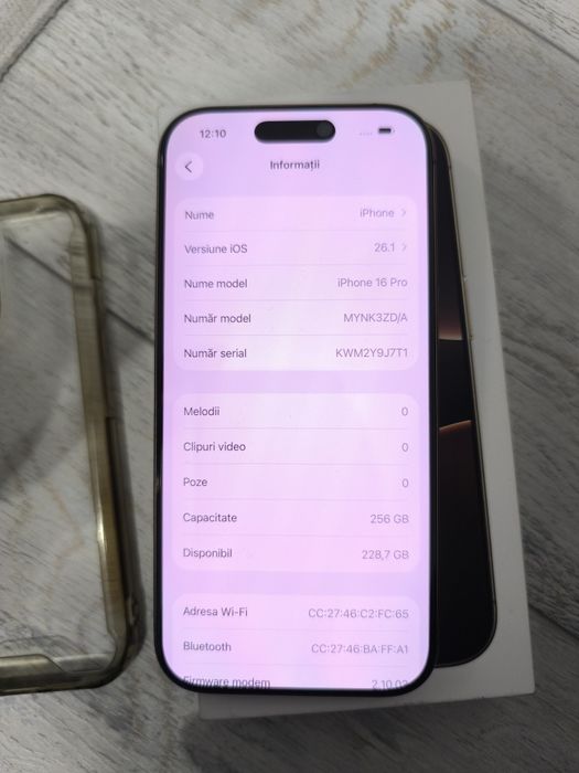 Vând s-au schimb iPhone 16 Pro 5G Desert Titanium 256GB