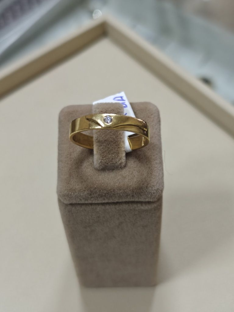 Verigheta aur 18k 5.83gr cu 1 diamant natural (r)