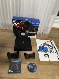 PlayStation 4 Slim, 1Tb, 2 Manete, Jocuri