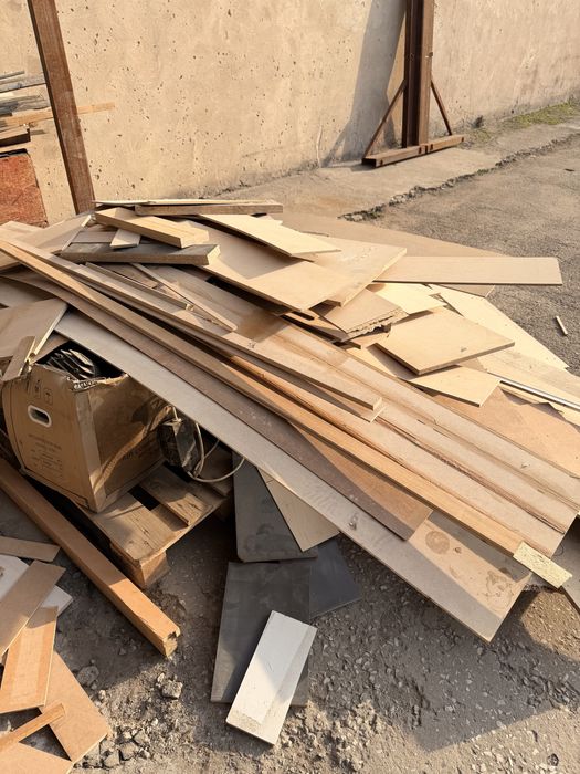 МДФ и ЛДСП листы(остатки после распила)