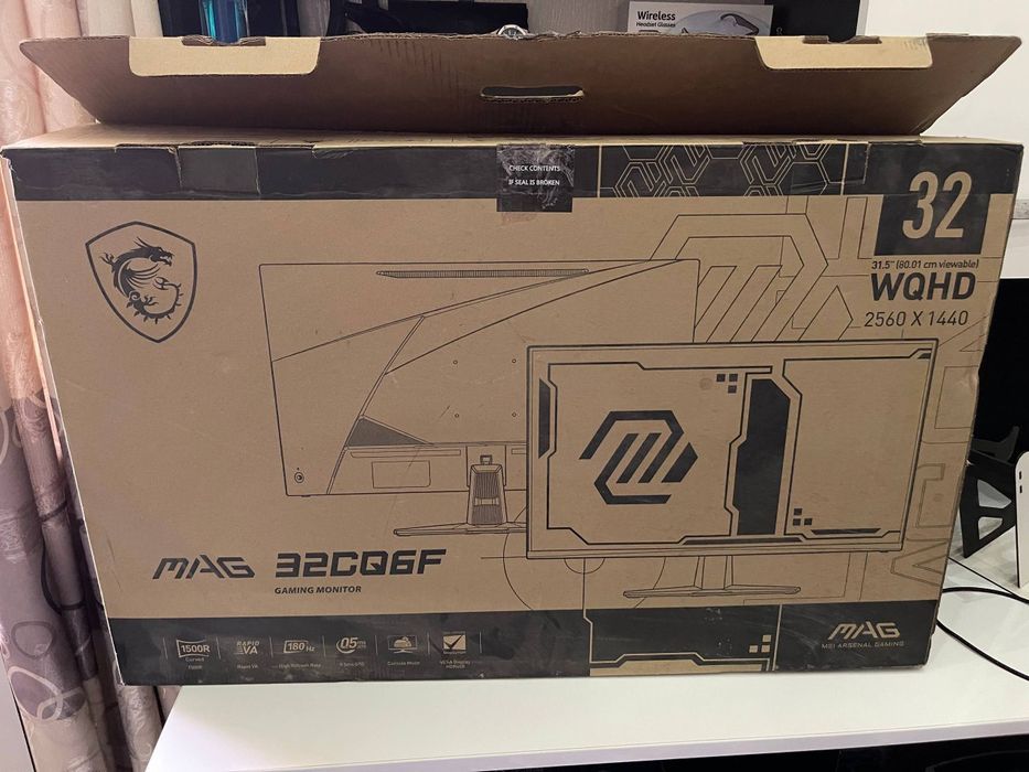 MSI MAG 32CQ6F | 32" WQHD 180Hz Curved Gaming  | Идеальное состояние