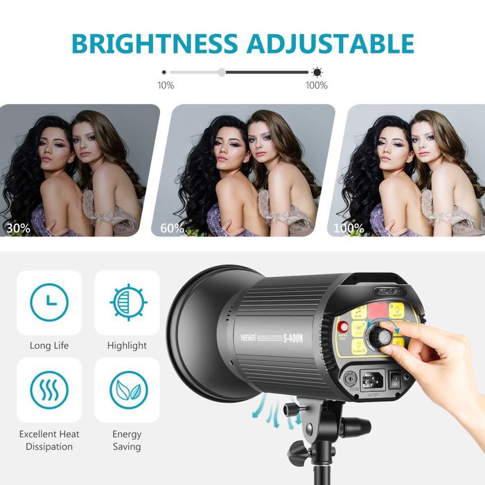 Проф. фото. светкавица. моноблок. Neewer. софтбокс. камера