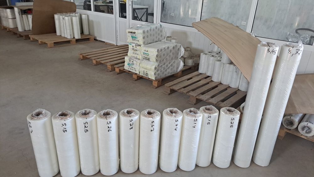 Стрич плёнка ишлаб чиқарувчи корхонадан. 10 микрондан 50 микрон гача.