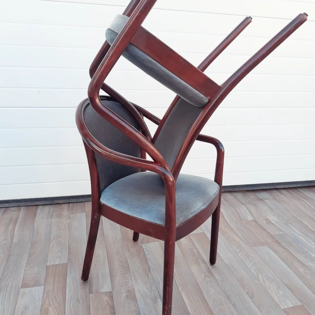Mid Century Armchair от 50те години. Датски дизайн кресла от махагон
к