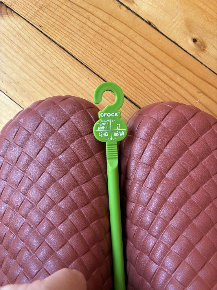 Crocs 42-43 размер, нови кафяви мъжки чехли