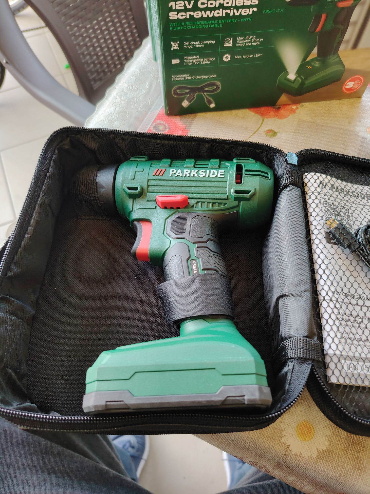 Autofiletanta cu acumulator parkside noua