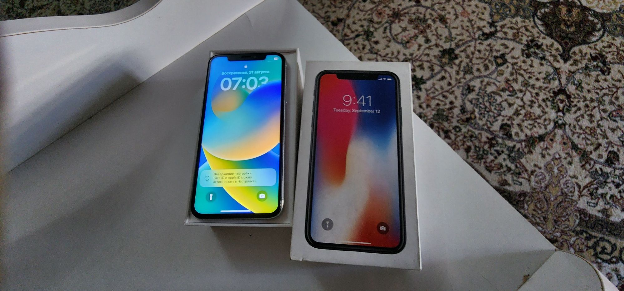 Iphone X White 64GB Bat 96% Face yoq ideal