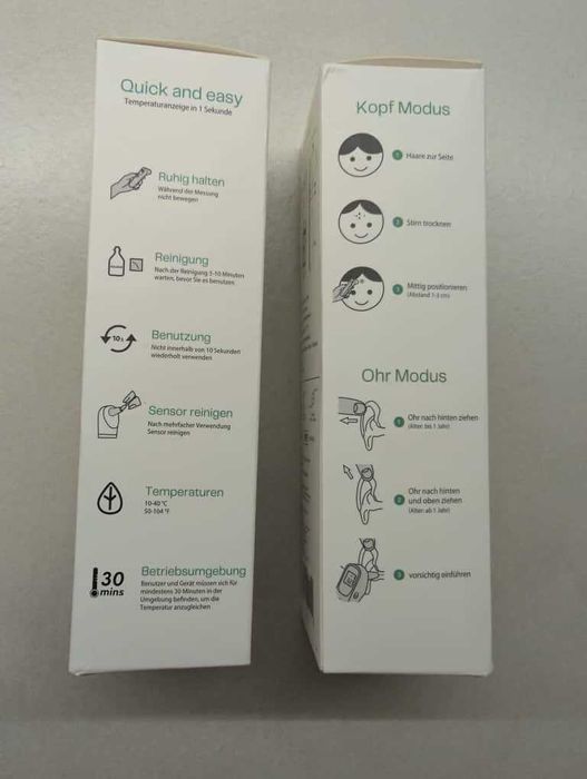 Termometru clinic ADEBO, contactless, pentru frunte, ureche și obiecte