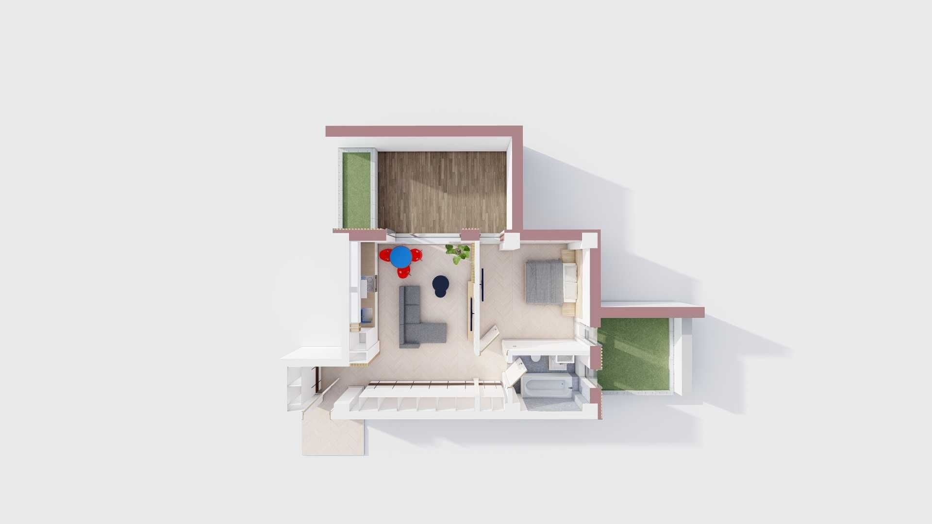 Apartament nou 44 m² | Direct de la dezvoltator – Comision 0%