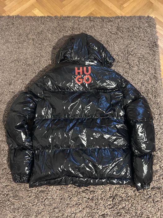 Geaca Hugo barbati groasa de iarna imprimeu fata spate