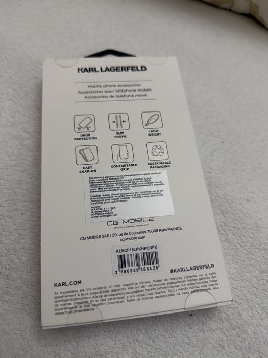 Karl Lagerfeld оригинален калъф за iPhone 16 Pro