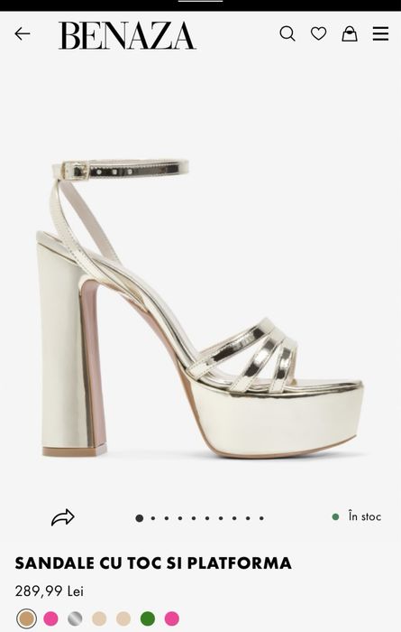 Sandale Aurii Elegante Benaza