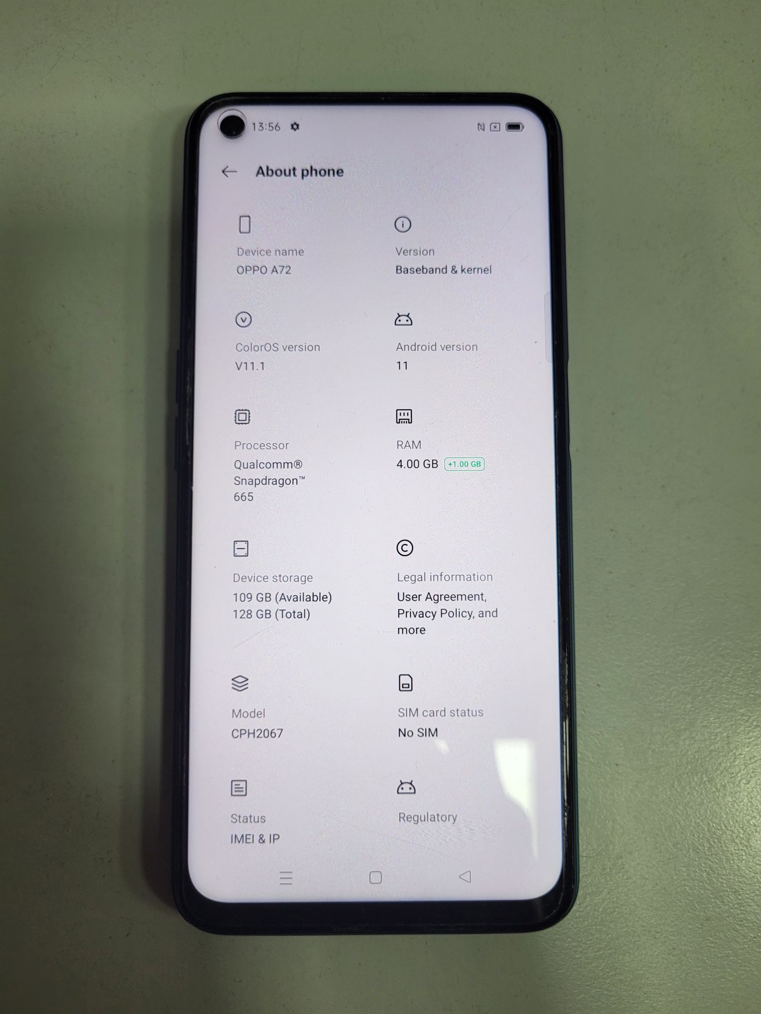 Oppo a72 Ca Nou Impecabil