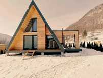 Case si cabane din lemn tip A-Frame