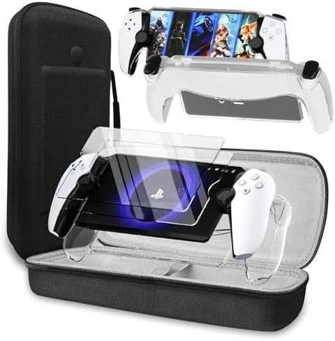 Нов 3 в 1 комплект за PlayStation Portal – кейс, протектори, стойка