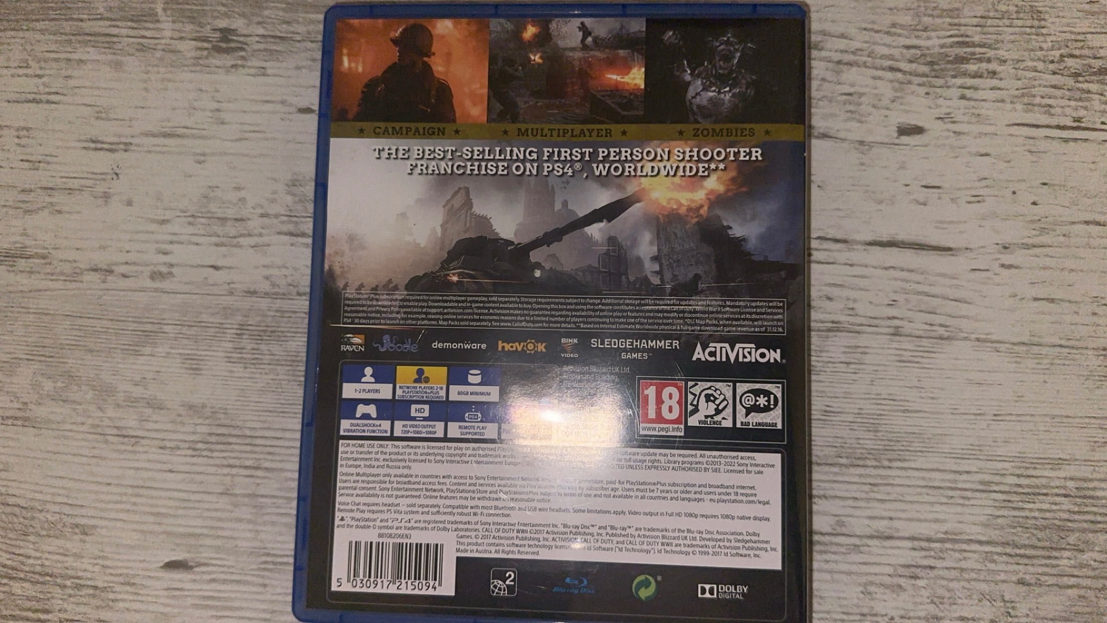 Call of Duty World at War II - PS4/PS5