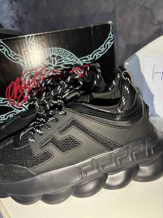 Adidasi Versace Chain Reaction negri(CALITATE SUPERIOARA,MARIMEA 41)