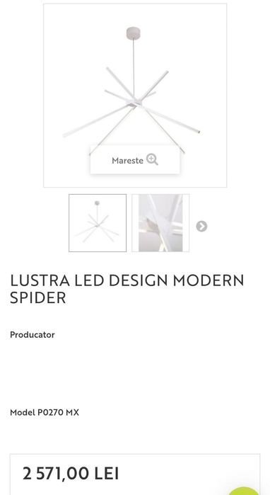 Vand lustra led ca noua
