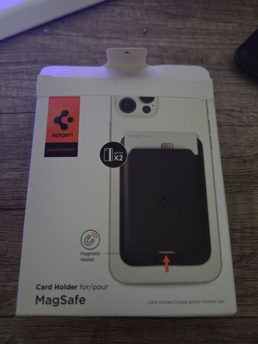 Suport de carduri pentru telefon Spigen Valentinus, MagSafe