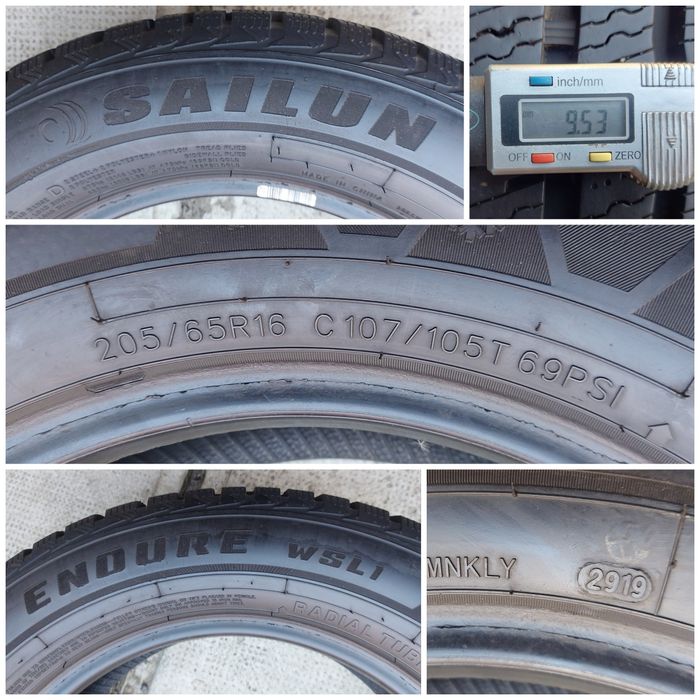 O bucată 205/65 R16C M+S iarnă - una  Vredestein Sailun