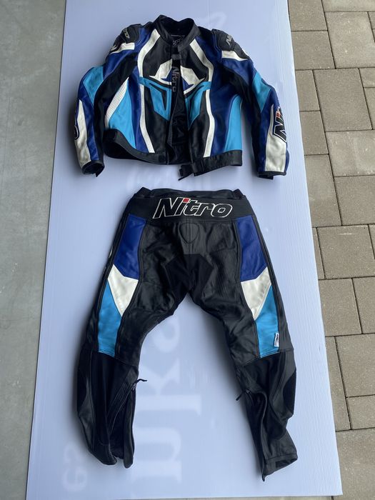 Costum moto piele 2 piese