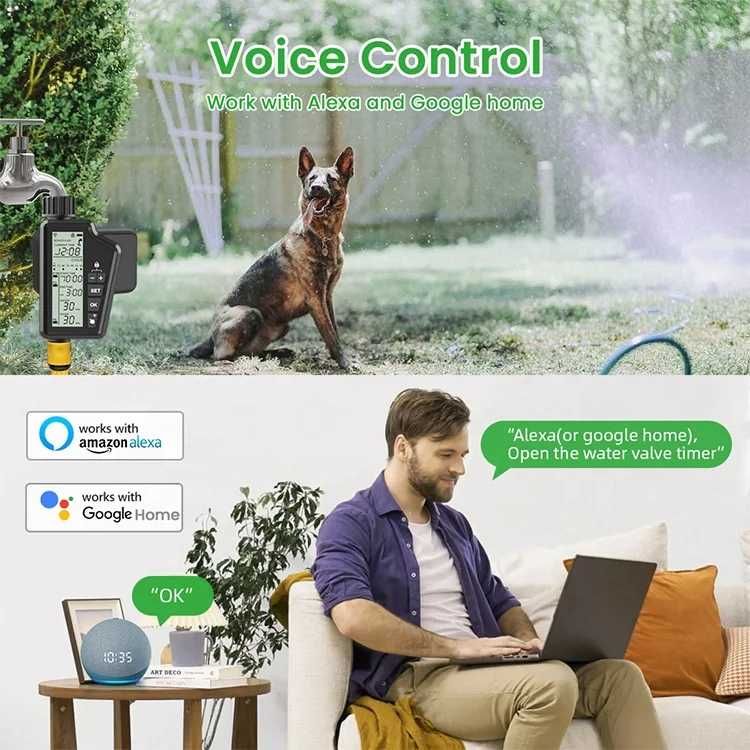 AVATTO SWT60 WiFi смарт контролер за напояване |Tuya | IP65 | EU