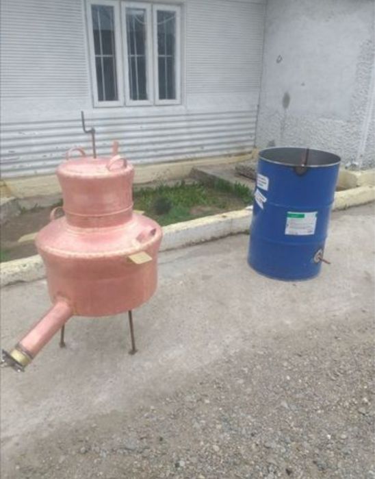 Cazan de tuica 200 litri fundul 4mm