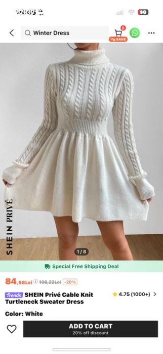 Rochie groasa de iarna