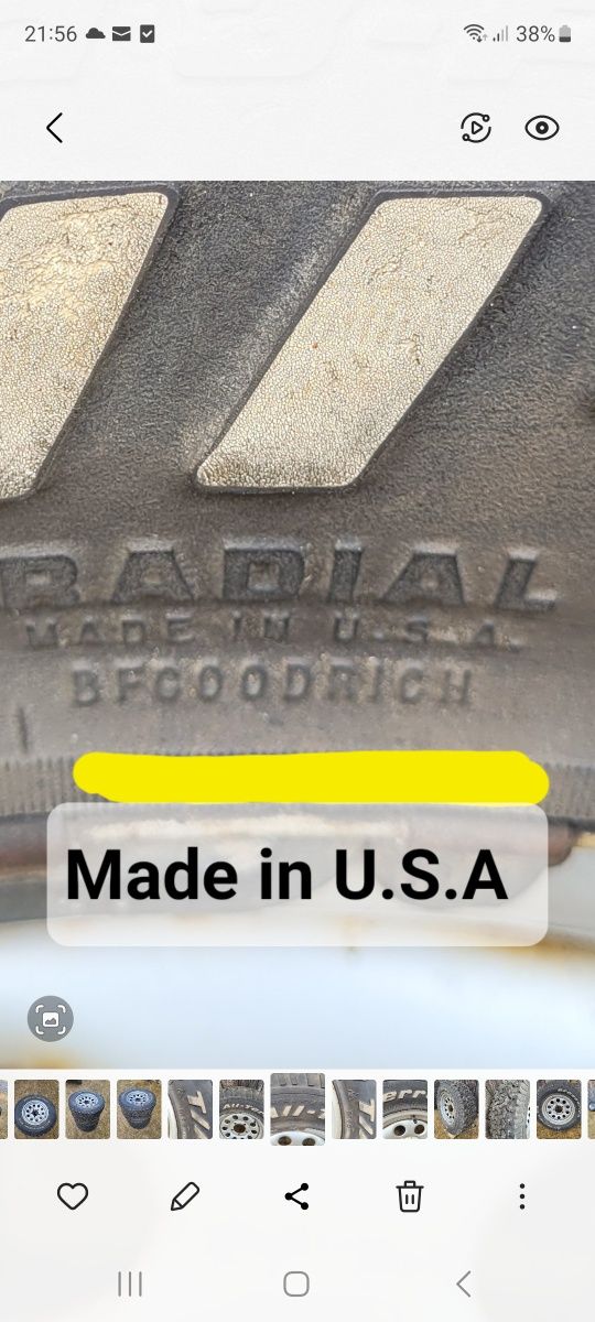 Vând '''Made în U.S.A'' 4 bucăți Jante cu cauciucuri 215/75/R15