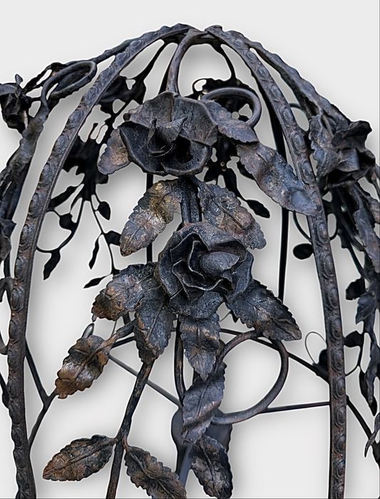 Lampa postament  fier forjat Art Deco anii ‘20