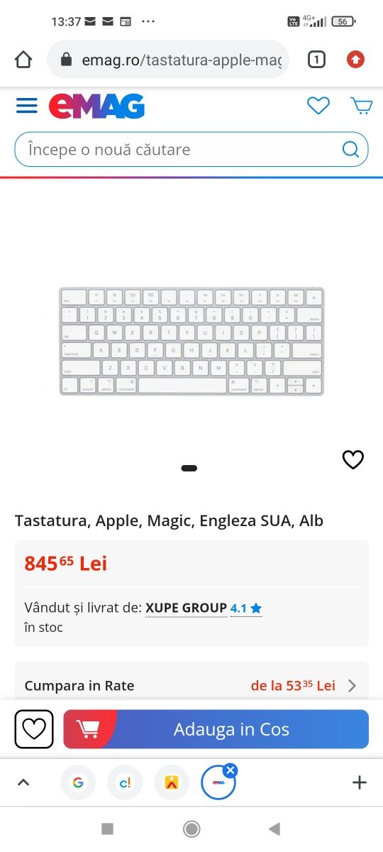 Tastatura, Apple, Magic, Engleza SUA, - A2450
