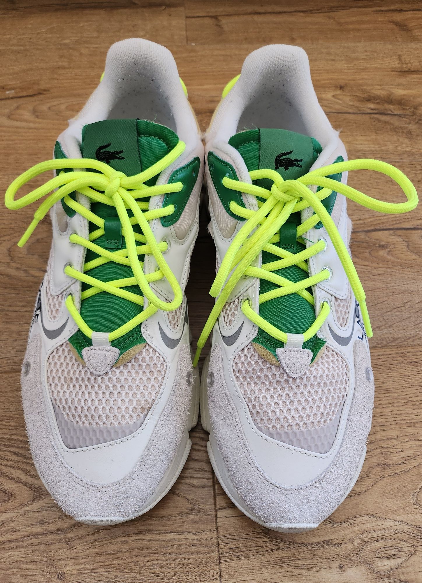 Маратонки LACOSTE l003 neo 123 sma off wht/grn