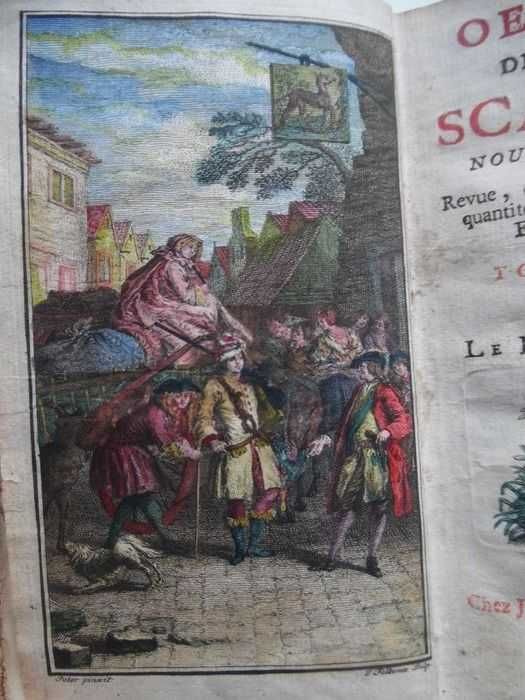 Carte rara - Oeuvres de Scarron (Le Roman Comique) 1737 - ex. unic