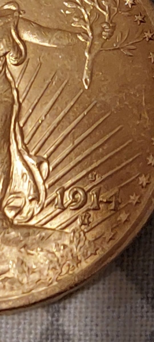 20 Златни Долара 1914 *D ,Double eagle" С куриоз!